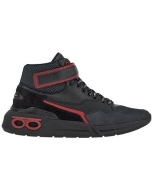 Ferragamo Cosma High-Top Trainers - Blue