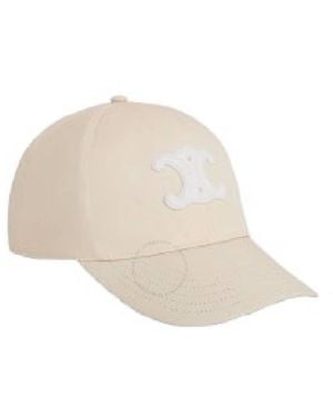 Celine Triomphe Baseball Cap - White