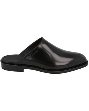Ferragamo Gasco Leather Mules - Black