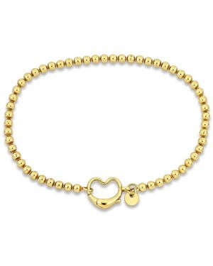 Amour Paper Clip Link Bracelet - Metallic