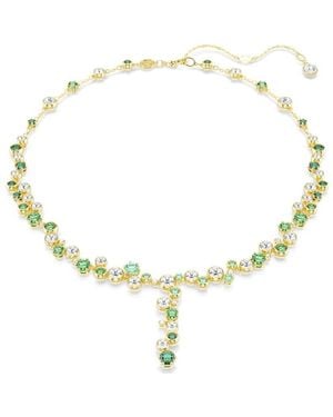 Swarovski Constella Mixed Cuts Y Necklace - Metallic