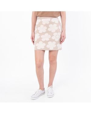 KENZO Floral Detailed Knitted Mini Skirt - Pink