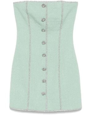 ROTATE BIRGER CHRISTENSEN Boucle Strapless Mini Dress, Brand Size 38 Us - Green