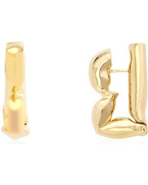 Burberry Packet B Statement Earring - Metallic