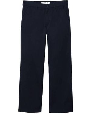 Lacoste Straight Fit Cotton Pants - Blue