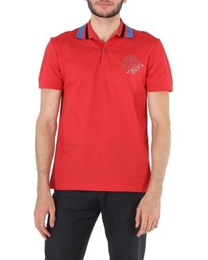 Roberto Cavalli Jasper Rc Monogram Polo Shirt - Red