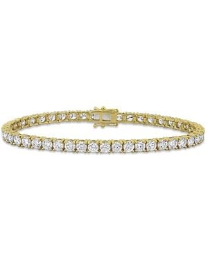 Created Forever 9 1/2Ct Tw Lab-Grown Diamond Tennis Bracelet - Metallic