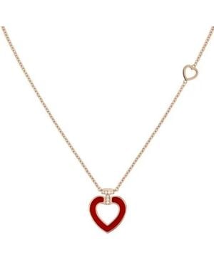 Fred Pretty Medium Model Heart Pendat Necklace - Metallic