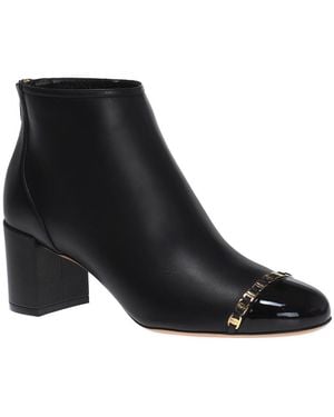 Ferragamo Atri Leather Boot - Black