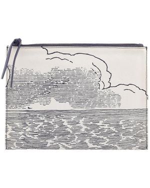 Inoui Edition Cloud Sky Zip Pouch - White