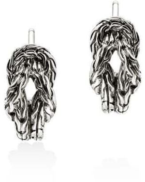 John Hardy Love Knot Hoop Earring, Sterling, 13Mm Eb98782 - White