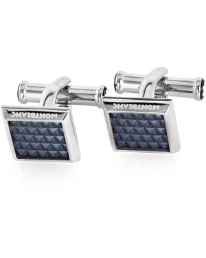 Montblanc Meisterstuck Stainless Steel Cufflink - Blue