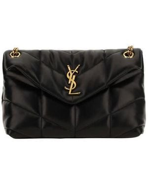 Saint Laurent Puffer Toy Shoulder Bag - Black