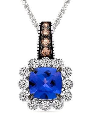 Le Vian Ladies Semi-Precious Pendant Necklace Set - Blue