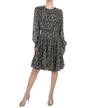 Chloé Ladies Tiered Dress With Print, Brand Size 36 (Us - Black