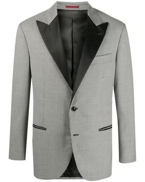 Brunello Cucinelli Lapel Blazer, Brand Size 50 (Us - Grey