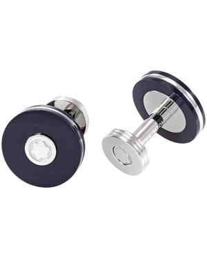 Montblanc Stainless Steel Cufflinks - Blue