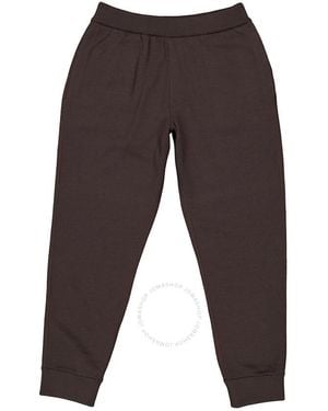 Burberry Asian Fit Logo-Embellished Wool Jogging Trousers - Brown