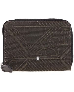 Montblanc Khaki 4810 Jacquard Mini Zip Wallet - Green