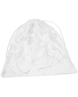 Bottega Veneta Mesh Clutch Bag - White