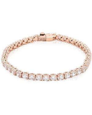 Swarovski Rose-Tone Matrix Tennis Bracelet - Pink