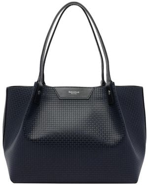 Serapian Small Secret Shoulder Bag - Blue