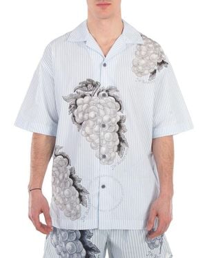 JW Anderson Grape Stripe Vacation Shirt - Grey