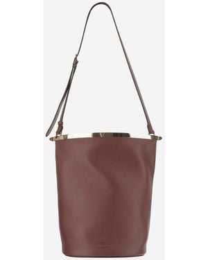 Tod's Small Leather Bucket Bag - Brown