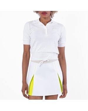 Burberry Logo-Applique Polo Shirt - White