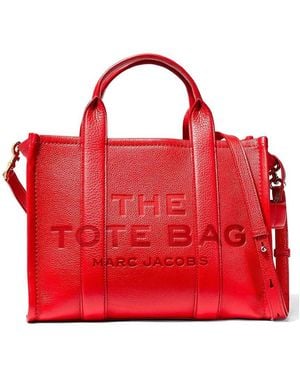 Marc Jacobs The Medium Leather Tote Bag - Red