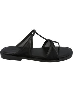 Ferragamo Ferragamo Gioventu Almond Toe Sandals - Black