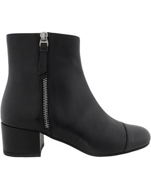 Bally Gracyn Leather Ankle Boots, Brand Size 36 Us - Black
