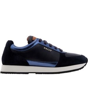 Bally Athyna Calf Suede Trainers, Brand Size 35. Us - Blue