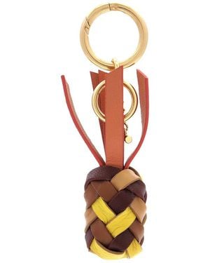 See By Chloé Pineapple Woven Key Chain - Orange