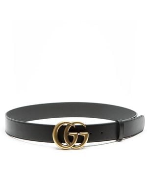 Gucci Double G Buckle Belt, Brand - Black