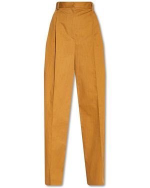 Ferragamo High-Waisted Wide Leg Pants - Orange