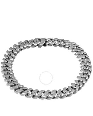 Burberry Thorn Cuban Chain-Link Bracelet - Metallic