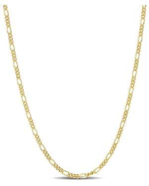 Amour 2.2Mm Figaro Chain Necklace - Metallic