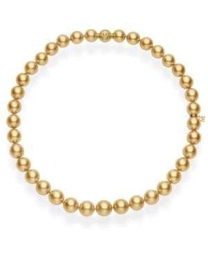 Mikimoto Golden South Sea Cultured Pearl Necklace - Metallic