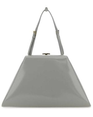 Prada Light Leather Handbag - Grey