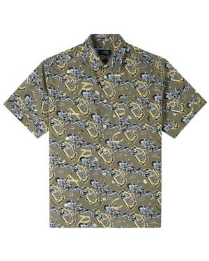 A.P.C. Ross Short-Sleeve Shirt - Green