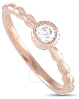 LB Exclusive 14K Rose 0.25 Ct Diamond Ring - Metallic