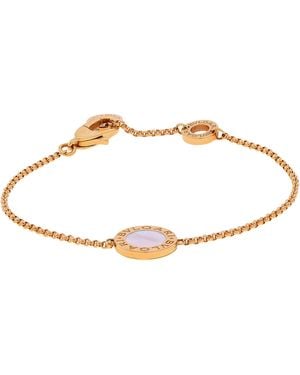 BVLGARI Mother-Of-Pearl 18K Chain Bracelet - Metallic