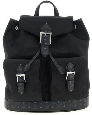 MCM Aren Small Backpack - Black