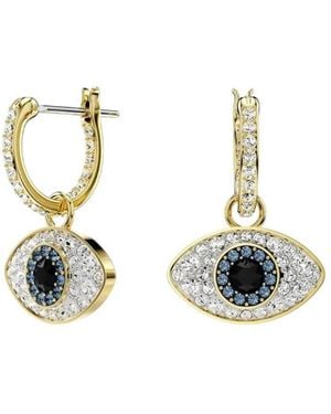 Swarovski Symbolica Evil Eye Drop Earrings - Metallic