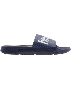 Havaianas Classic Logomania Flip-Flops, Brand Size 39/40 Us - Blue