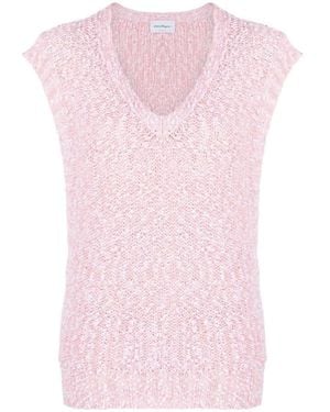 Ferragamo Without Sleeves V-Neck - Pink
