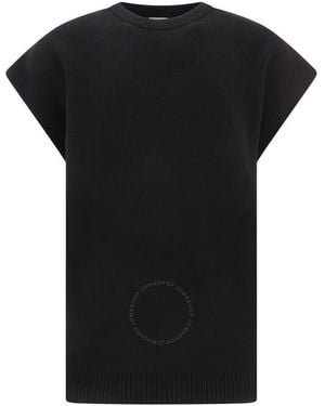 Burberry Knitted Sleeveleess Top - Black