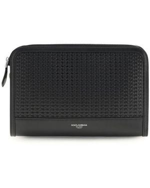 Dolce & Gabbana Dolce & Gabbana Leather Pouch - Black