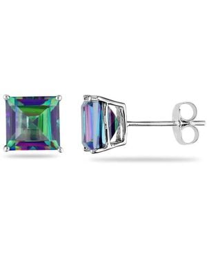 Amour Exotic Topaz Stud Earrings - Blue